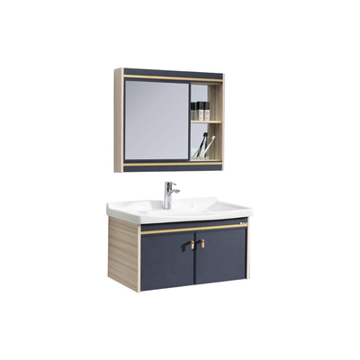 Aucune couleur bleu-foncé faite sur commande de Brown de Cabinet de vanité de salle de bains d'oxydation