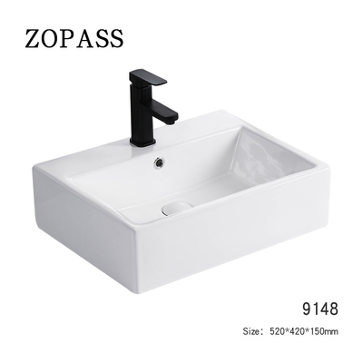 Bassin de main en céramique de petite taille de lavage de salle de bains de nouvelle conception Art Basin
