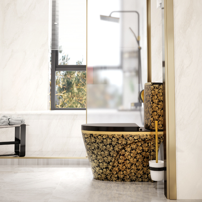 dégrossissage de 300mm 400mm dans le double flux d'articles sanitaires d'une seule pièce de toilette