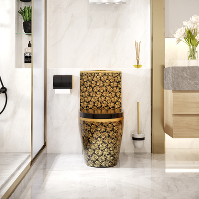dégrossissage de 300mm 400mm dans le double flux d'articles sanitaires d'une seule pièce de toilette
