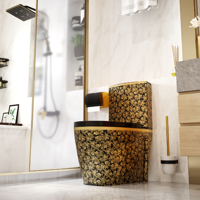 dégrossissage de 300mm 400mm dans le double flux d'articles sanitaires d'une seule pièce de toilette