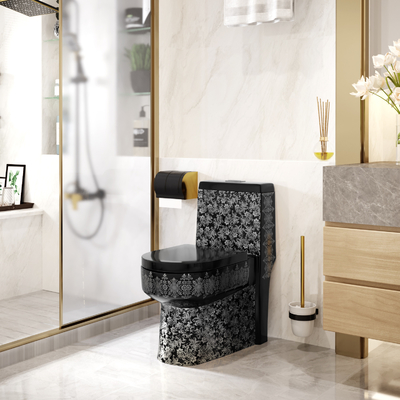 3L au plancher 6L flux superbe de remous de toilette de taille de confort de 1 morceau