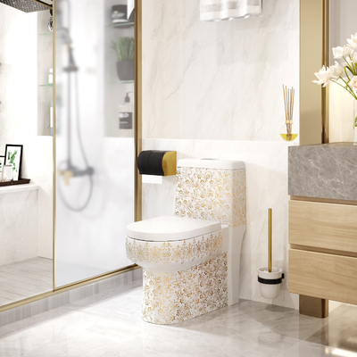 3L au plancher 6L flux superbe de remous de toilette de taille de confort de 1 morceau