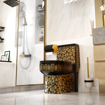 3L au plancher 6L flux superbe de remous de toilette de taille de confort de 1 morceau