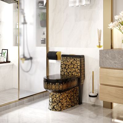 3L au plancher 6L flux superbe de remous de toilette de taille de confort de 1 morceau