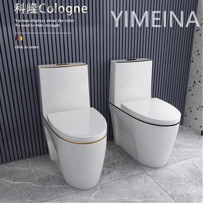 Toilette sanitaire de rinçage entièrement vitrée d'articles taille de confort de 1 morceau