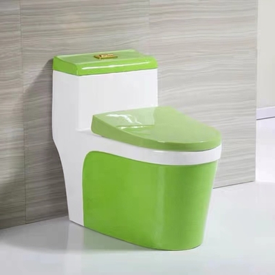 Toilette d'une seule pièce moderne sanitaire Colore vert-bleu rouge de 3L 6L Siphonic