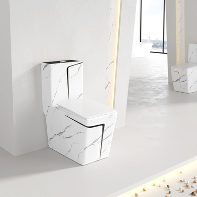 Place de marbrure standard américaine d'ADA Floor Standing Toilet Gold