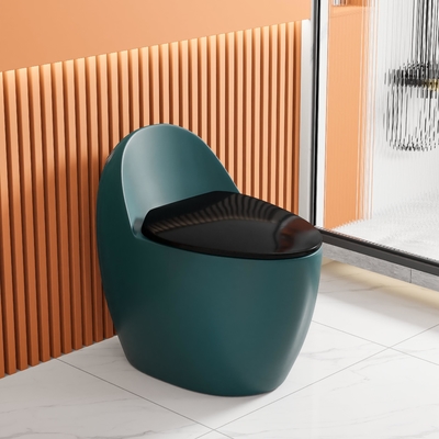 Piège ADA Comfort Height Toilet Siphon Jet Flushing de S formé par oeuf vert