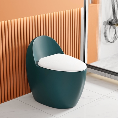 Piège ADA Comfort Height Toilet Siphon Jet Flushing de S formé par oeuf vert