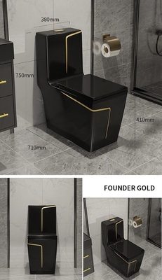 Lustre brillant mélange de luxe Pit Spacing de toilette de commode de 1 morceau 220mm