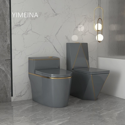 La toilette sanitaire de rinçage P d'une seule pièce d'articles de bouton de siphon emprisonnent le piège de S