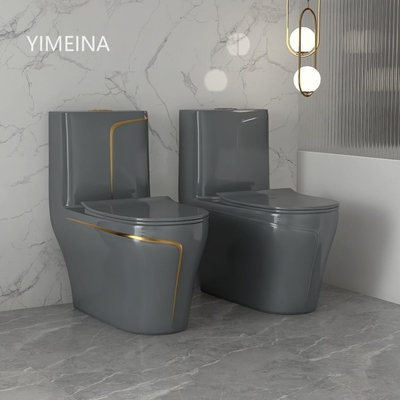 La toilette sanitaire de rinçage P d'une seule pièce d'articles de bouton de siphon emprisonnent le piège de S
