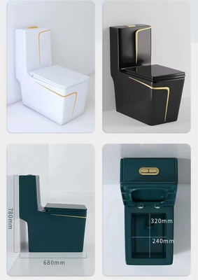 dégrossissage de 300mm 400mm dans la couleur de luxe d'or vert de toilette sanitaire d'articles