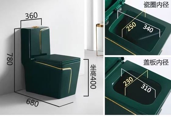 dégrossissage de 300mm 400mm dans la couleur de luxe d'or vert de toilette sanitaire d'articles
