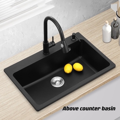 Modèle simple Design de l'évier de cuisine de la cuvette SS201 SS304 Undermount 3D