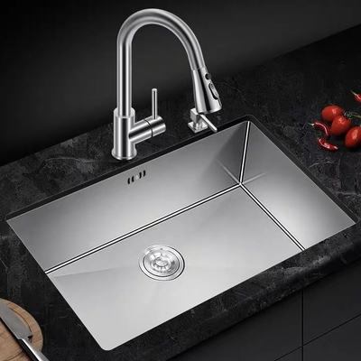 bassin rectangulaire de cuisine de l'acier inoxydable 9L sous le contre- évier