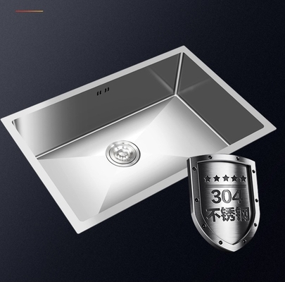 bassin rectangulaire de cuisine de l'acier inoxydable 9L sous le contre- évier