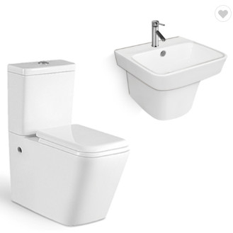 Toilette et mur en deux pièces Hung Basin Set de carte de travail de Pit Spacing 180mm de mélange