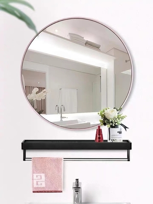 Le miroir rétro-éclairé accrochant de mur de salon de l'or LED adaptent la décoration aux besoins du client