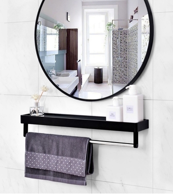 Le miroir rétro-éclairé accrochant de mur de salon de l'or LED adaptent la décoration aux besoins du client