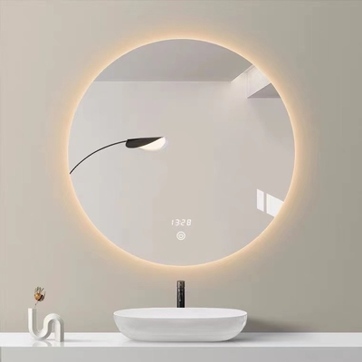 Écran de désembuage fixé au mur de miroirs de coiffeuse rétro-éclairés de salle de bains de LED