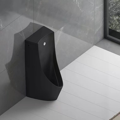 Rinçage automatique de capteur d'urinoir de position de Matte Black Back Spud Floor