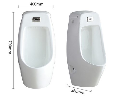 Mur de rinçage Hung Urinal Bowl Top Spud de gravité pour le mâle ou l'enfant