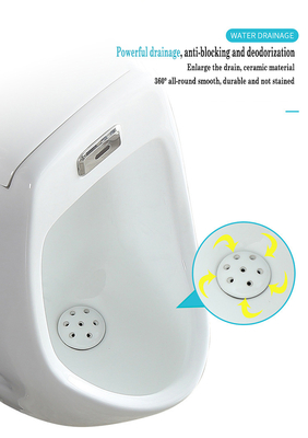 Mur de rinçage Hung Urinal Bowl Top Spud de gravité pour le mâle ou l'enfant