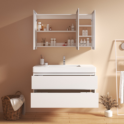 Cabinets de salle de bains en bois solides de plasticité