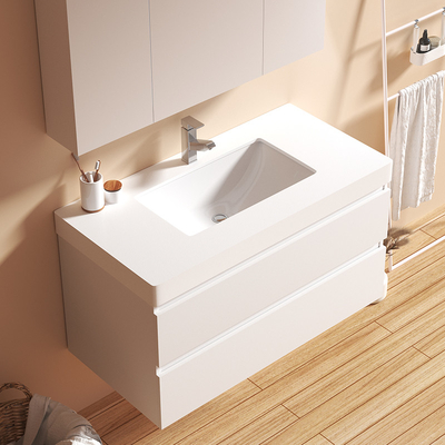 Cabinets de salle de bains en bois solides de plasticité