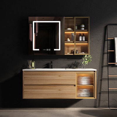Cabinets de salle de bains en bois solides d'anti corrosion