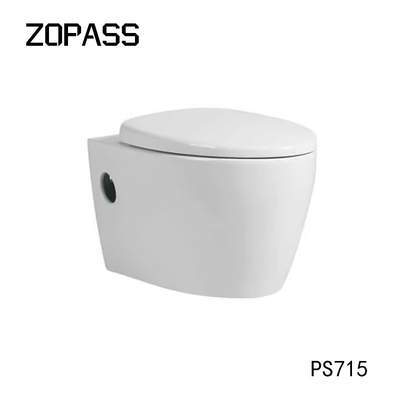 Mur en céramique sans couture lisse Hung Toilet Bowl Mix Pit espaçant 180mm