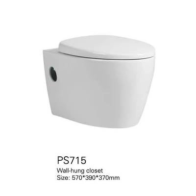 Mur en céramique sans couture lisse Hung Toilet Bowl Mix Pit espaçant 180mm