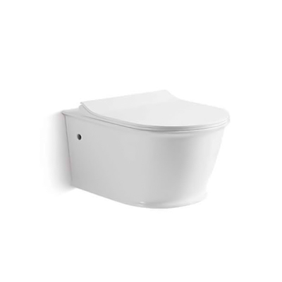 Nettoyage facile éraflure fixée au mur d'une seule pièce sans monture de toilette d'anti
