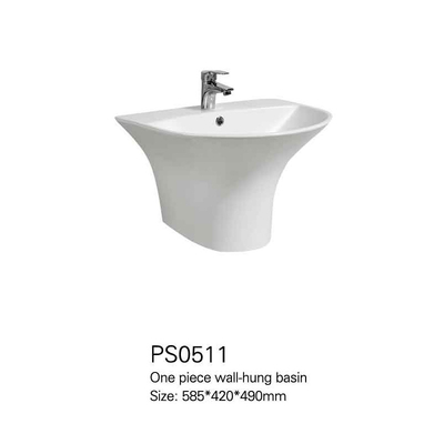 Demi mur Hung Wash Basin de piédestal de bassin d'évier sanitaire en céramique de haute qualité d'articles