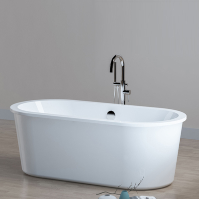 Pierre artificielle extérieure solide de baignoires debout libres ovales