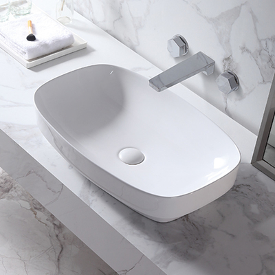 évier sanitaire de salle de bains d'articles de bassin de Ceramic Hand Wash du modèle 3D