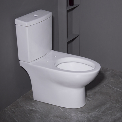 Rinçage ovale en deux pièces de siphon de toilette de Pit Spacing 180mm de mélange