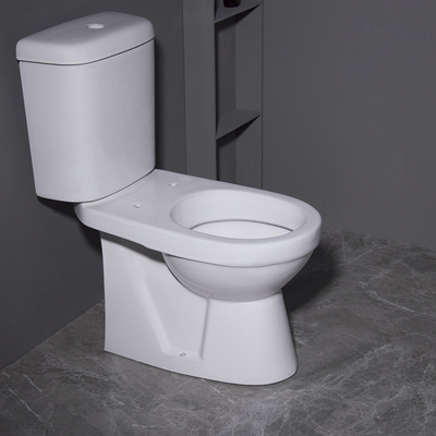 La fin blanche de lavage à grande eau a couplé le double flux de toilettes de piège en deux pièces de la carte de travail S