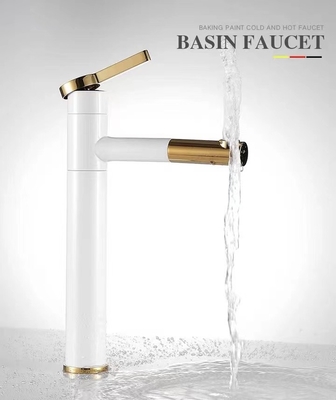 La poignée simple a balayé le robinet sanitaire en laiton d'articles pour le bassin de salle de bains