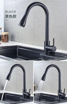 Retirez le robinet sanitaire de cuisine d'eau chaude et froide de robinet de 304 articles