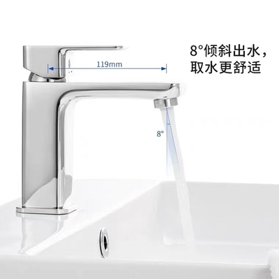 La plate-forme sanitaire de robinet d'articles de SS304 162*53*159mm a monté la poignée simple