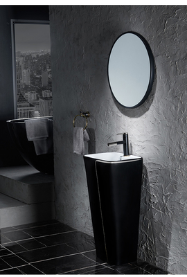 Une seule pièce 525*430*860mm sanitaire en céramique de bassin d'articles avec la toilette noire