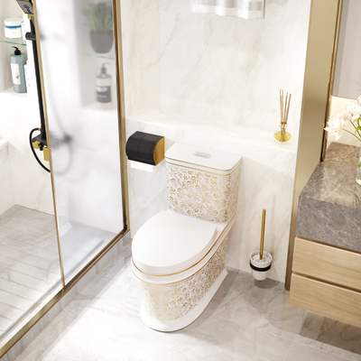 toilette d'une seule pièce de 630*350*730mm Siphonic