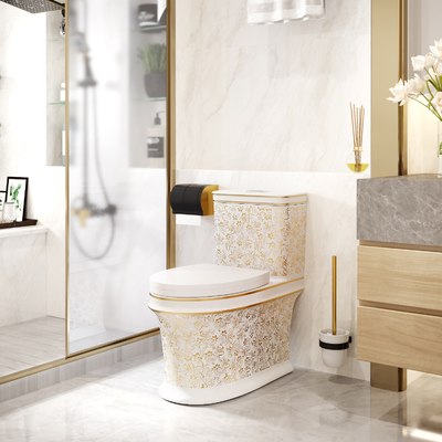 toilette d'une seule pièce de 630*350*730mm Siphonic