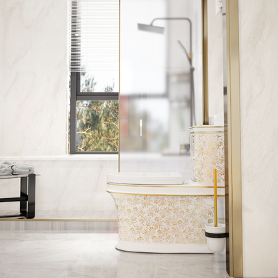 toilette d'une seule pièce de 630*350*730mm Siphonic