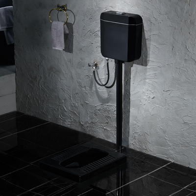 Finition de surface de satin de Matt Black Ceramic Squatting Pan de salle de bains